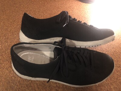 Dansko Leela Sneaker Black Suede Leather Comfort Lace Up Shoe