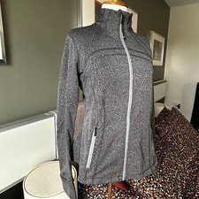 Lululemon Define Jacket Black and Gray Stretchy Luon SMALL