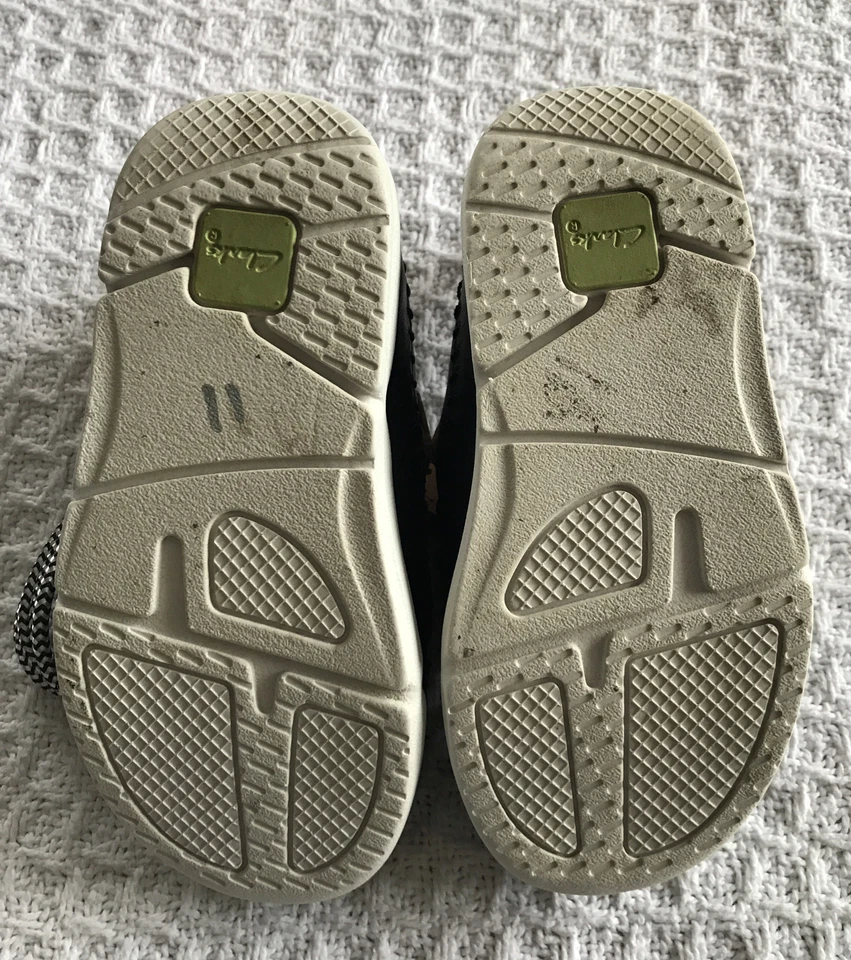 Clarks Zapatos Cuero Azul Niños Pequeños/Niños, Talla US 6.5W 13287 Primeros Zapatos Foto 4 de 4