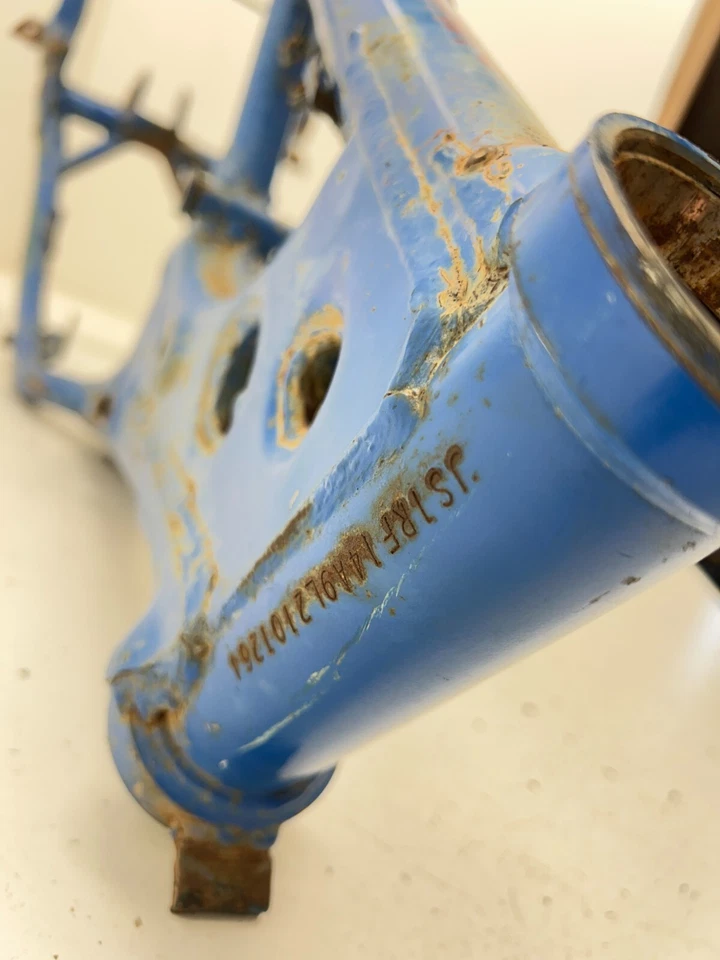 90 1990 SUZUKI RM125 RM 125 Main Frame Body Assembly Chassis Chassi BOS! READ - Image 3 of 4