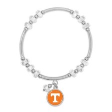 Tennessee Volunteers Ivy Stretch Bracelet Silver Jewelry Gift UT