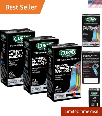 3X Absorbent Antibacterial Bandages with Extreme Hold | IRONMAN Performance Pack