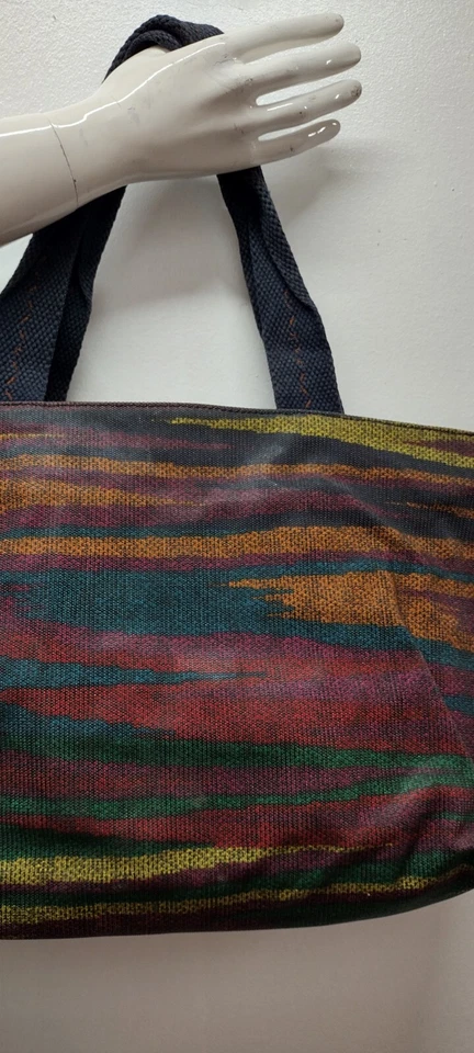 Monedero Missoni Vintage Zig Zag Arco Iris Bohemio BOLSO DE MAQUILLAJE Italiano Chic ITALIA Foto 4 de 4