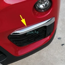 Chrome Front Bumper Trims Bezel Decoration Accessories For BMW X1 F48 2016-2019