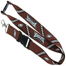 Aminco NFL Officially Licensed Philadelphia Eagles Football Lanyard