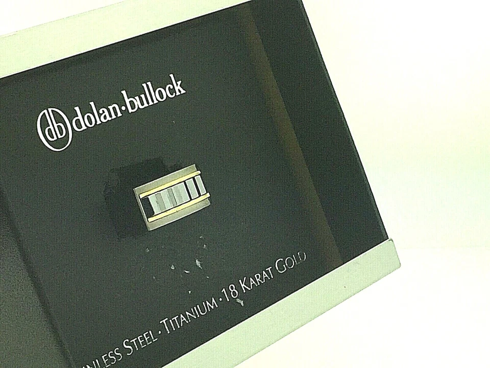 Dolan Bullock Saxony Titanium & Sst  18k Gold  Ring New Withe Original Box - Image 3 of 3