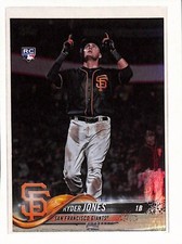 2018 Topps Update foil parallel US57 Ryder Jones San Francisco Giants RC rookie