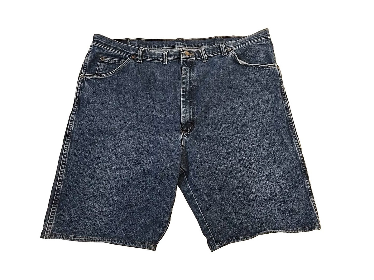 Sz 46 Men's Jean Shorts. Wrangler, Medium Wash Blue Casual
