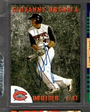 2012 Giovanny Urshela #41 Carolina Mudcats Signed Autograph (PP11) SWSW