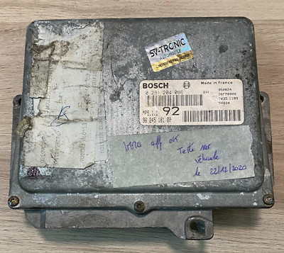 Calculateur (ECU) Pour Peugeot 406 2.0 16V - Réf. 0261204066 / 9624518180, Occasion Fonctionnel