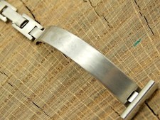16mm Unused Stainless Steel Watch Band NOS Vintage Butterfly Clasp Rowi Bracelet
