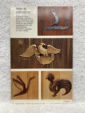 1960's Weyerhaeuser Hardwood Paneling Decorative Wall Plaque Postcard Vtg