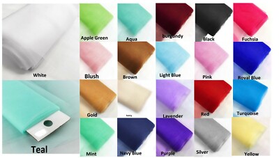 Tulle 54'' x 120ft (40 Yard) Tutu Fabric Bolt Bridal Party Wedding Decoration