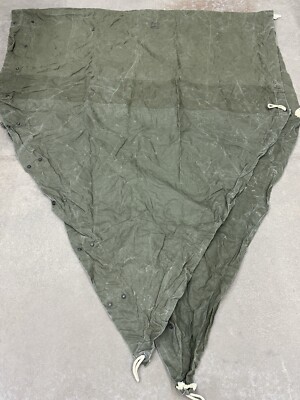 Vintage Original Dated 1985 US Army Shelter Half Tent O.R.C.