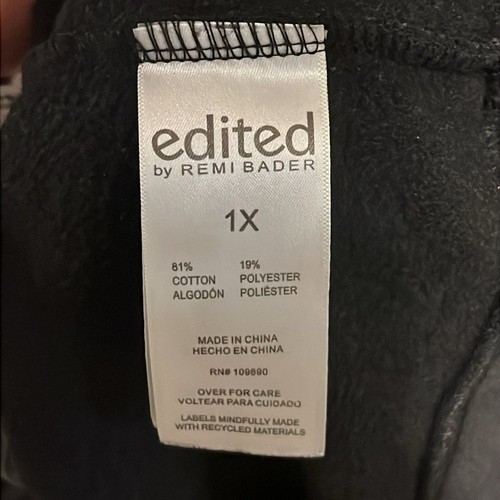 Edited by Remi Bader Washed Black Fleece Hoodie - Picture 10 of 10