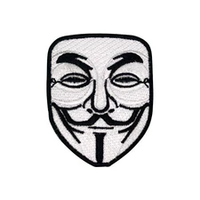 Anonymous no face Embroidery Iron on Sew on Patch Badge For Clothes 6.5 X 8.5 CM