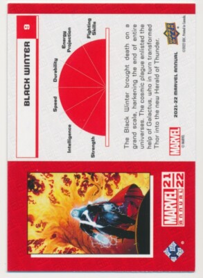 その他 THOR 2021 UPPERDECK MARVEL  9 BLACK WINTER 2021-22 2022 Upper Deck Marvel Annual THOR | eBay