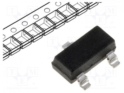 Transistor:NPN;bipolar;45V;0,1A;250mW;SOT23BC847B.215NPNSMD-Transistoren