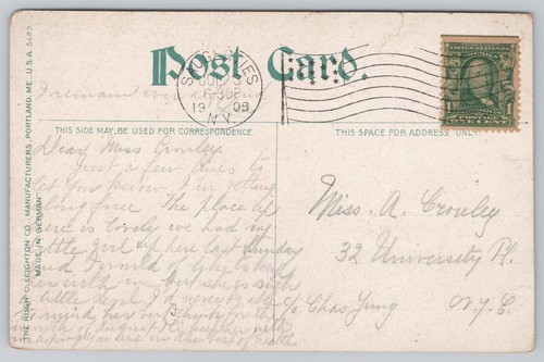 Post Card Saugerties, New York The Catskills from Barclay Heights M137 - Picture 2 of 2