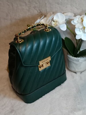 NWT MICHAEL KORS ROSE XS Conv. Backpack /Racing Green | eBay display picture 1