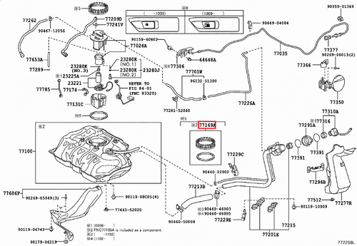 Genuine Corolla ZRE153 ZRE152 1.8 2.0 Fuel Pump Gauge Retainer With Gasket - Picture 9 of 20