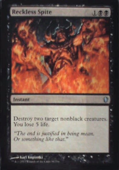 Reckless Spite - Commander 2013: #91, Magic: The Gathering Nm R146