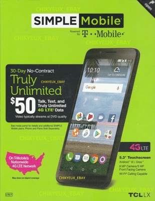 New Simple Mobile T Mobile Lg Rebel 4 5 0 4g Lte 16gb 8mp Prepaid