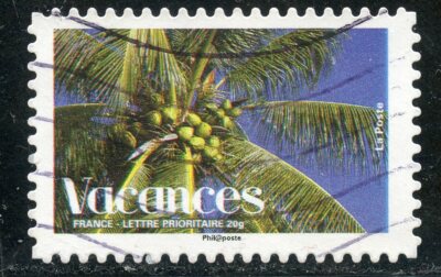 Timbre France Oblitere N 41 Timbres Pour Vacances Cocotier Ebay