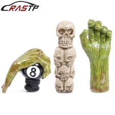 Universal Car Manual Skull Resin Head Style Stick Gear Shift Knob Lever Shifter