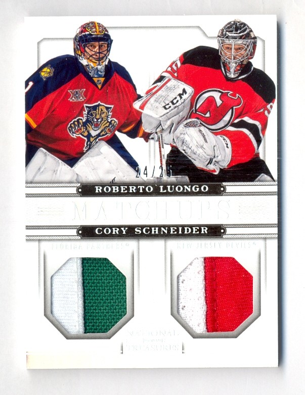 Luongo Cory Schneider Trade Upper Deck Portfolio Hockey Cards 2015
