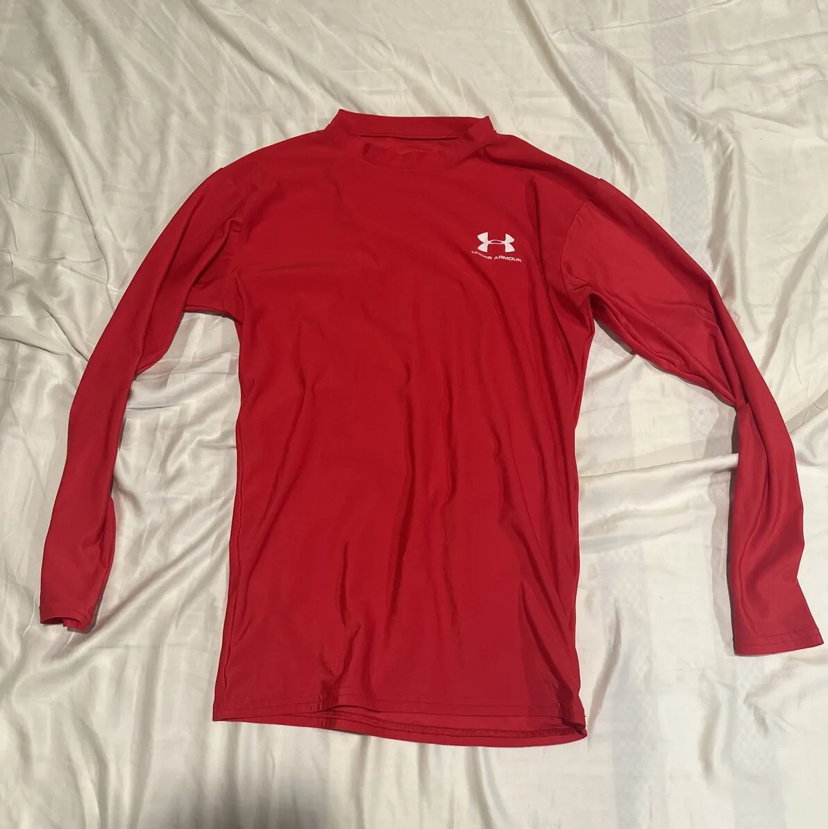 Under Armor Long Sleeve Red T-shirt- Men's Large