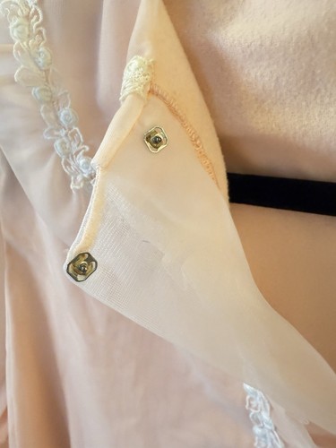 Vintage Gossard Artemis Pink Babydoll Nightgown Lingerie Med Long Sleeve - Picture 13 of 18
