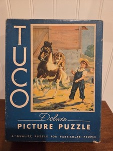 Vintage Tuco Deluxe Picture Puzzle Pal's Circus 300-500 PIECES Complete USA