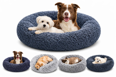 Plüsch Hundebett Hundekissen Haustierbett Hundekorb Tierbett Katzenbett Hund