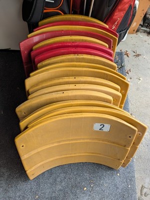 Three Rivers stadium Pittsburgh seat back & bottom CHOICE #4,13, Gold Red