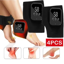 Foot Ankle Vibration Massager 3-speed Infrared Hot Compress Therapy Pain Relief