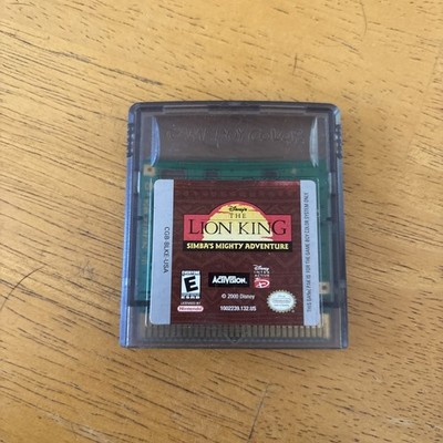 The Lion King Simba s Mighty Adventure Nintendo Gameboy Color Game