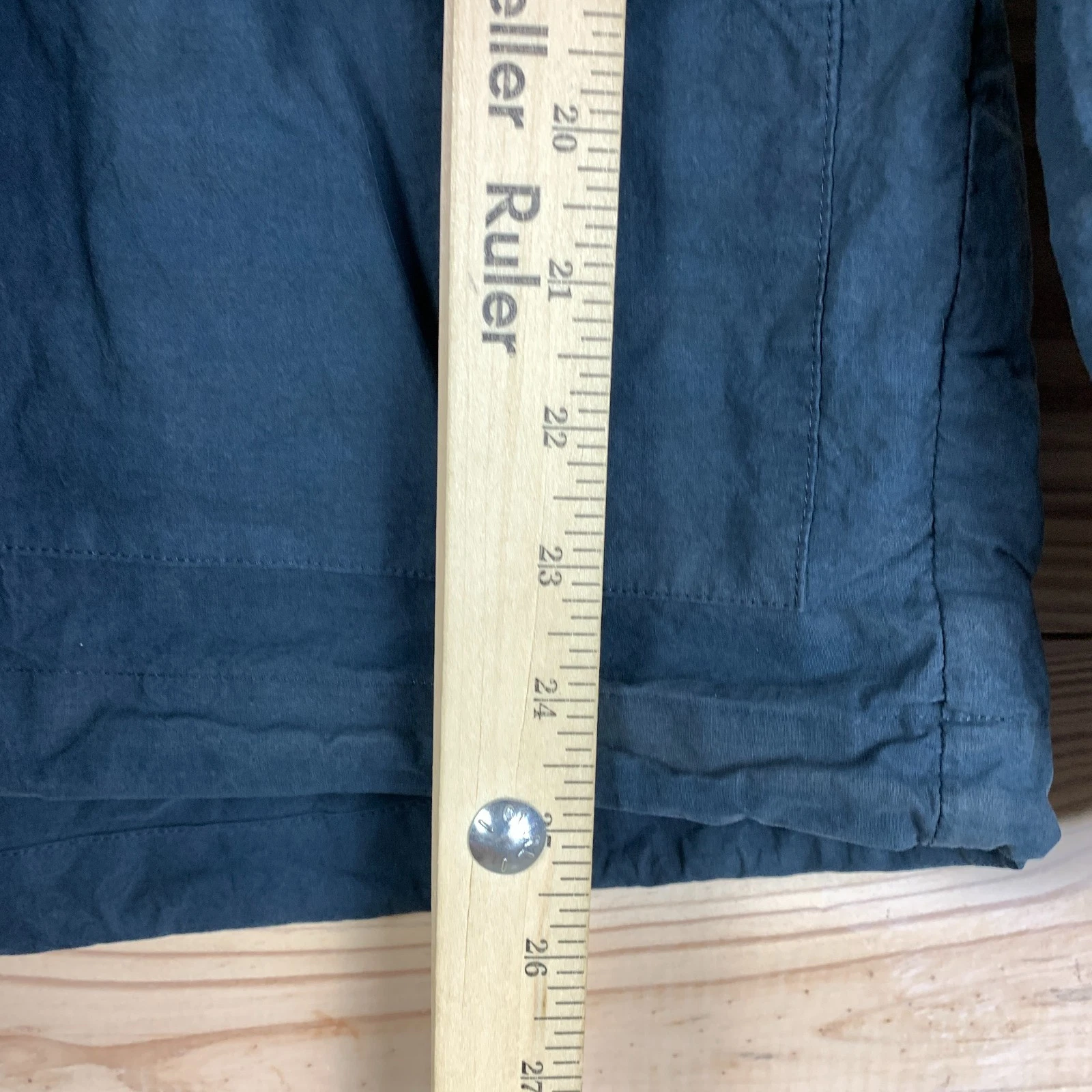 Creep Clothing By Hiroshi Awai Parka Jacket Small Navy Cotton Hooded Henley Coat - product detail image 8