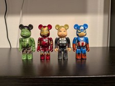 Bearbrick Marvel Avengers Battle Damage Version 100% Figure No Box New