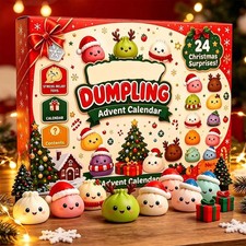 Christmas Dumpling Squishy Advent Calendar 24 Days Countdown Mystery Surprise