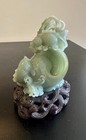 Antique Chinese Jade Shrimp Koi Fish Hand Carved Figure Statue Qing Dynasty — photo 4