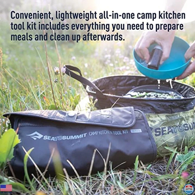 Sea to Summit 10-Piece Camp Kitchen Utensil & Clean-Up Set for Outdoor Cooking - Image 3 of 4