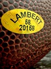 Steelers Legend Jack Lambert signed football w/ HOF '90 inscription Player Cert. — photo 3
