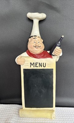 Chef Menu Chalkboard Sign Restaurant Kitchen Cafe Italian Decor 9  X 20 