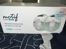 Motif Medical Aura Glow Wearable Breast Pump W/ 2 Extra Motors New In Box