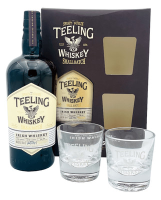 (62,14 /l) Teeling Small Batch mit 2 Gläsern Irish Whiskey 46% 0,7l Flasche