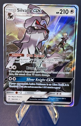 Silvally GX 184/236 Sun & Moon Cosmic Eclipse Ultra Rare Pokemon TCG Card NM