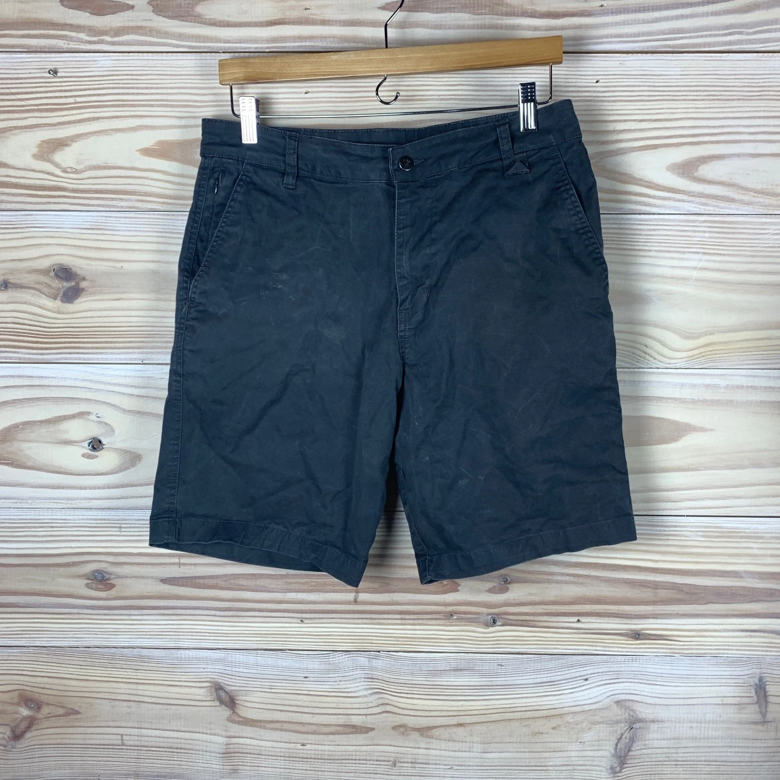 tentree Destination Shorts Mens 32 Grey Chino Organic Cotton Gorpcore
