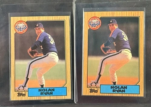 1987 TOPPS TIFFANY NOLAN RYAN #757 LOT OF 2 CARDS