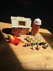 VTG Fisher Price Little People 2501 Barn Silo Animals & Figures